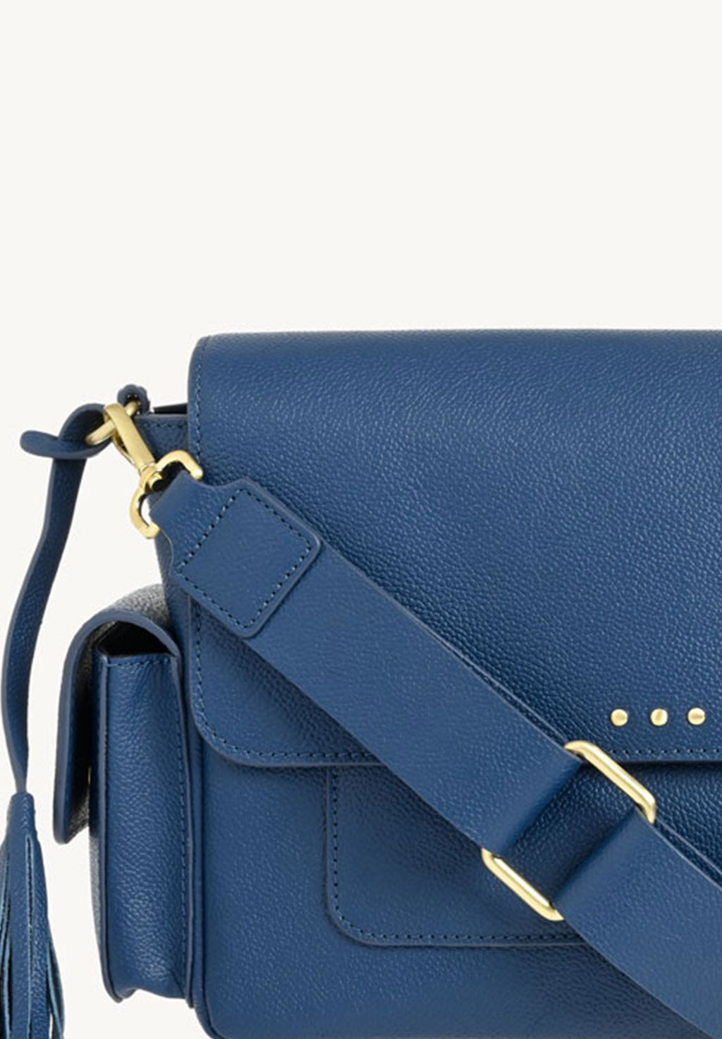 ELLIE - Grained leather messenger bag