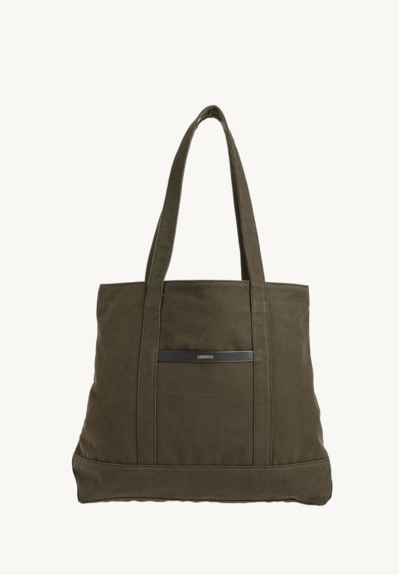 NANTUCKET - Grand cabas en toile & cuir