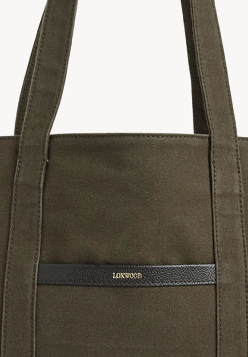 NANTUCKET - Grand cabas en toile & cuir