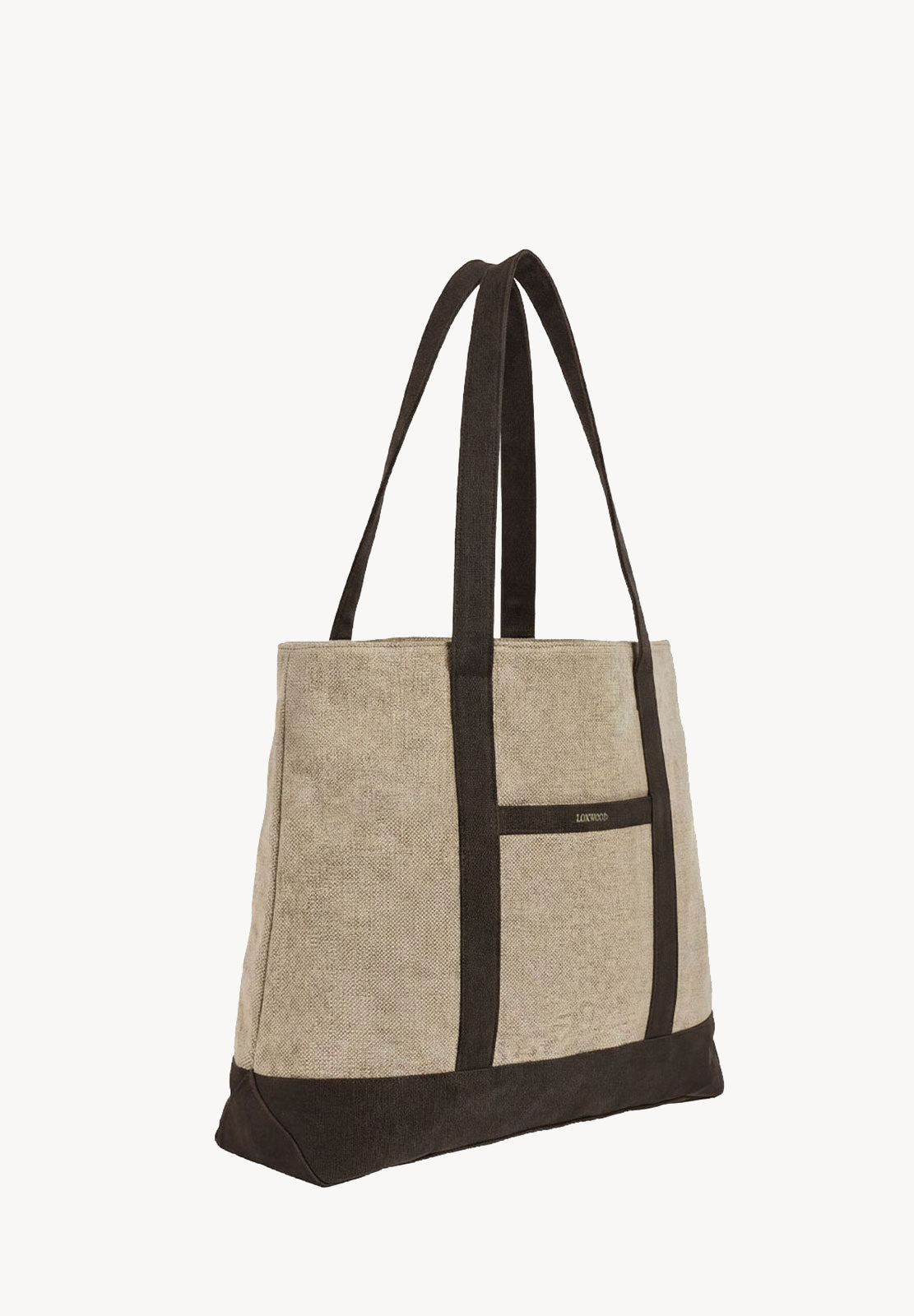 NANTUCKET - Grand cabas en toile & cuir