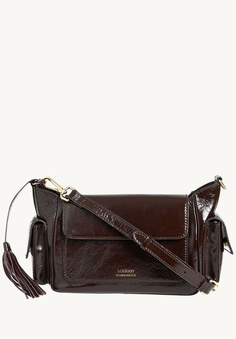 ELLIE - Sac multipoches en cuir vernis