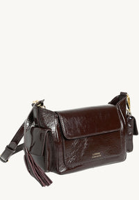 ELLIE - Sac multipoches en cuir vernis