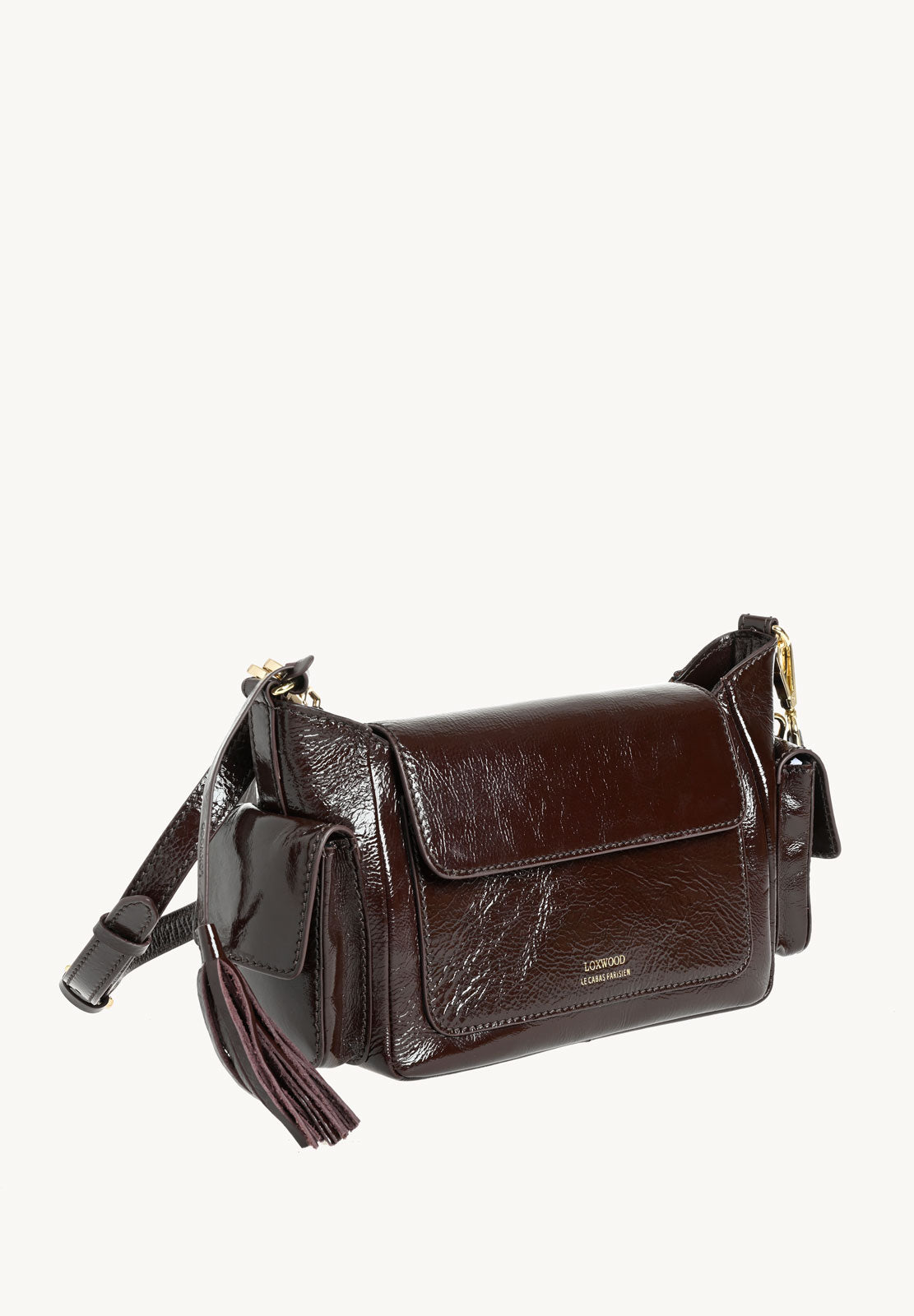 ELLIE - Sac multipoches en cuir vernis