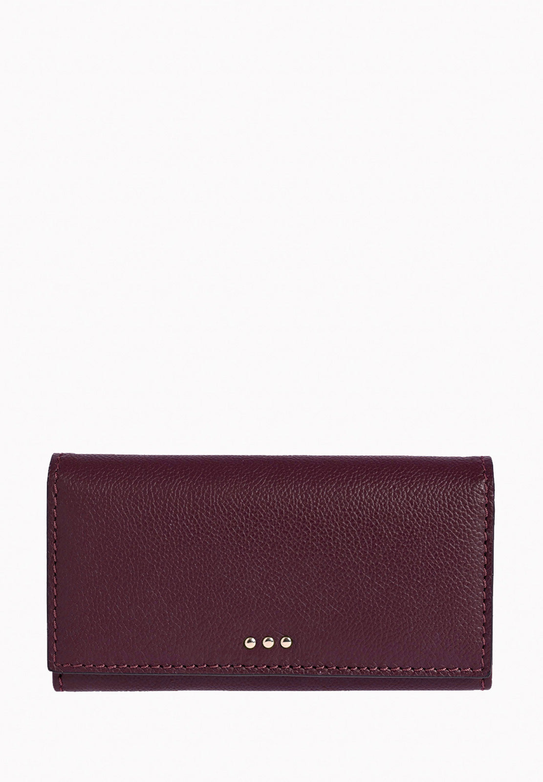 Portefeuille à rabat - Cuir grainé
