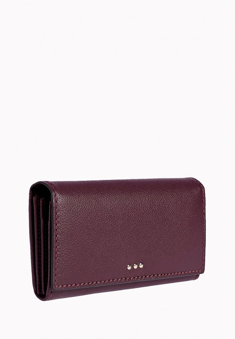 Flap wallet - Grained leather