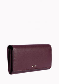 Portefeuille à rabat - Cuir grainé