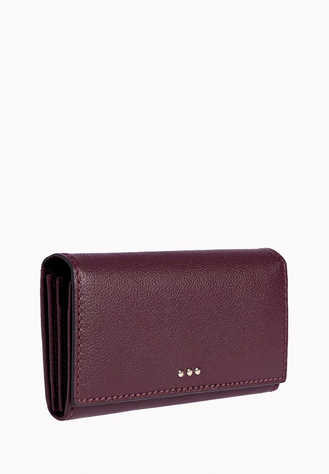 Portefeuille à rabat - Cuir grainé