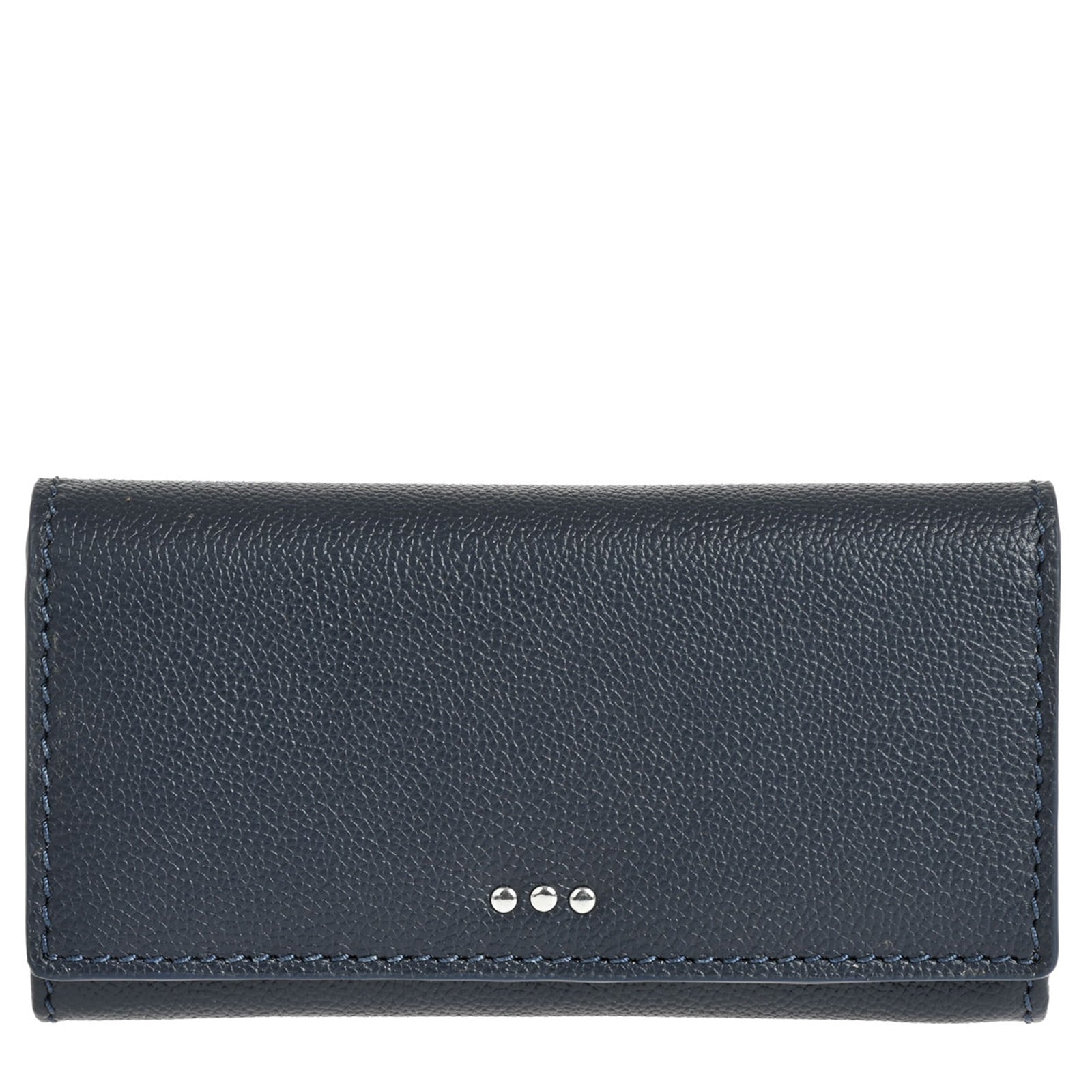 Flap wallet - Grained leather