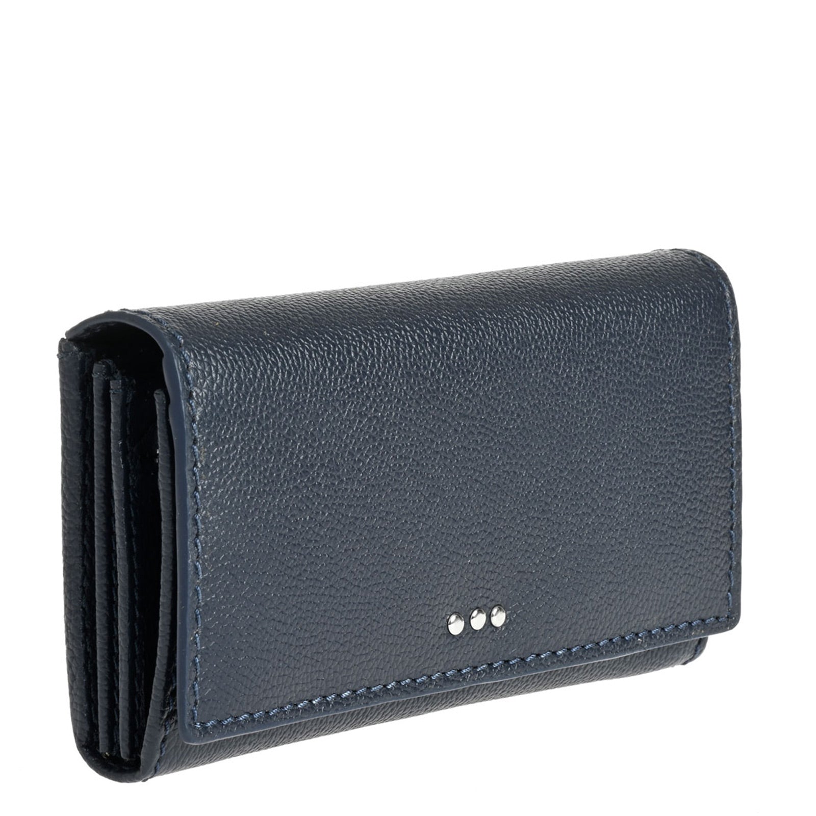 Flap wallet - Grained leather