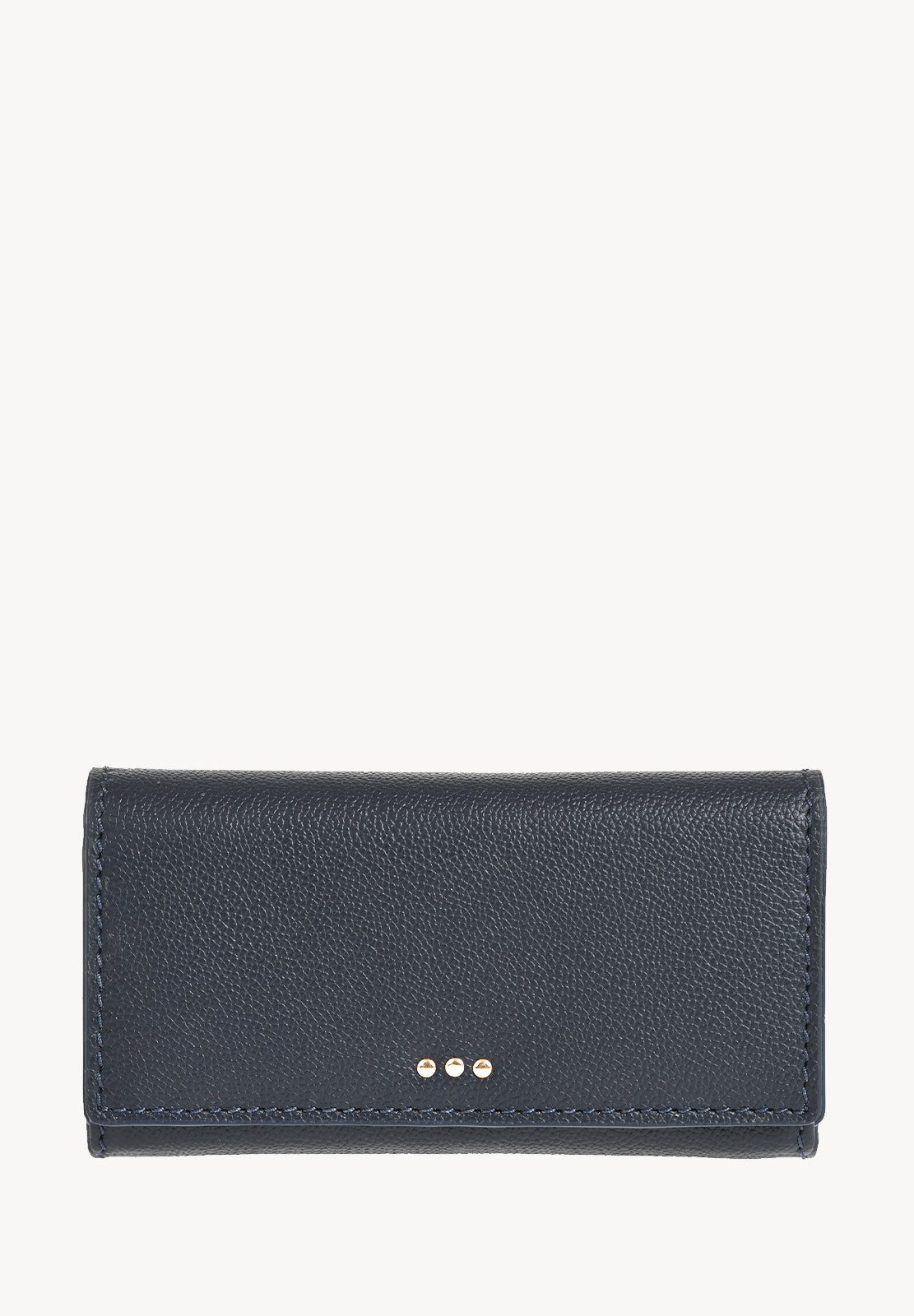 Portefeuille à rabat - Cuir grainé