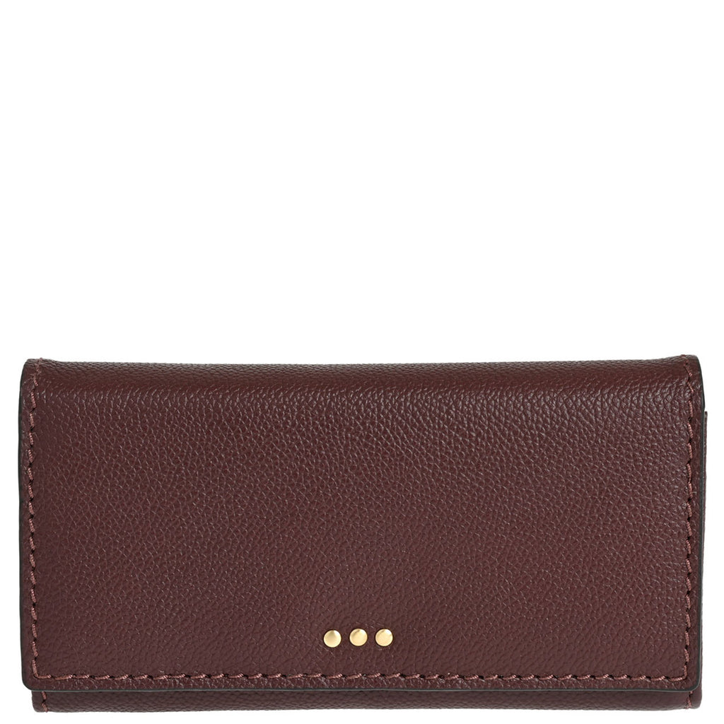 Flap wallet - Grained leather