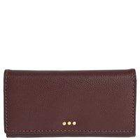 Flap wallet - Grained leather