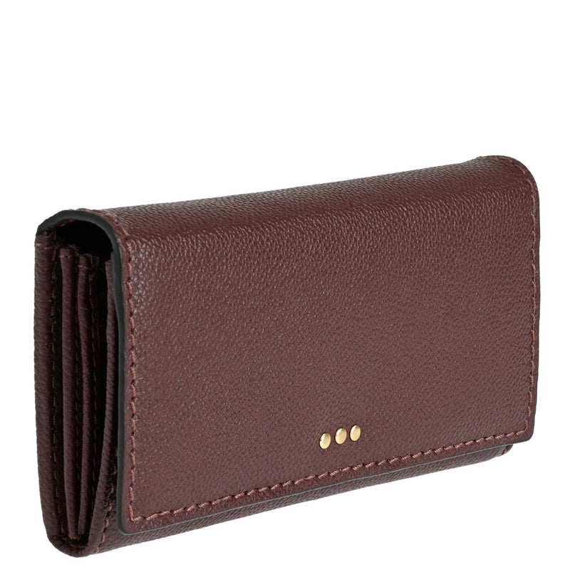 Flap wallet - Grained leather