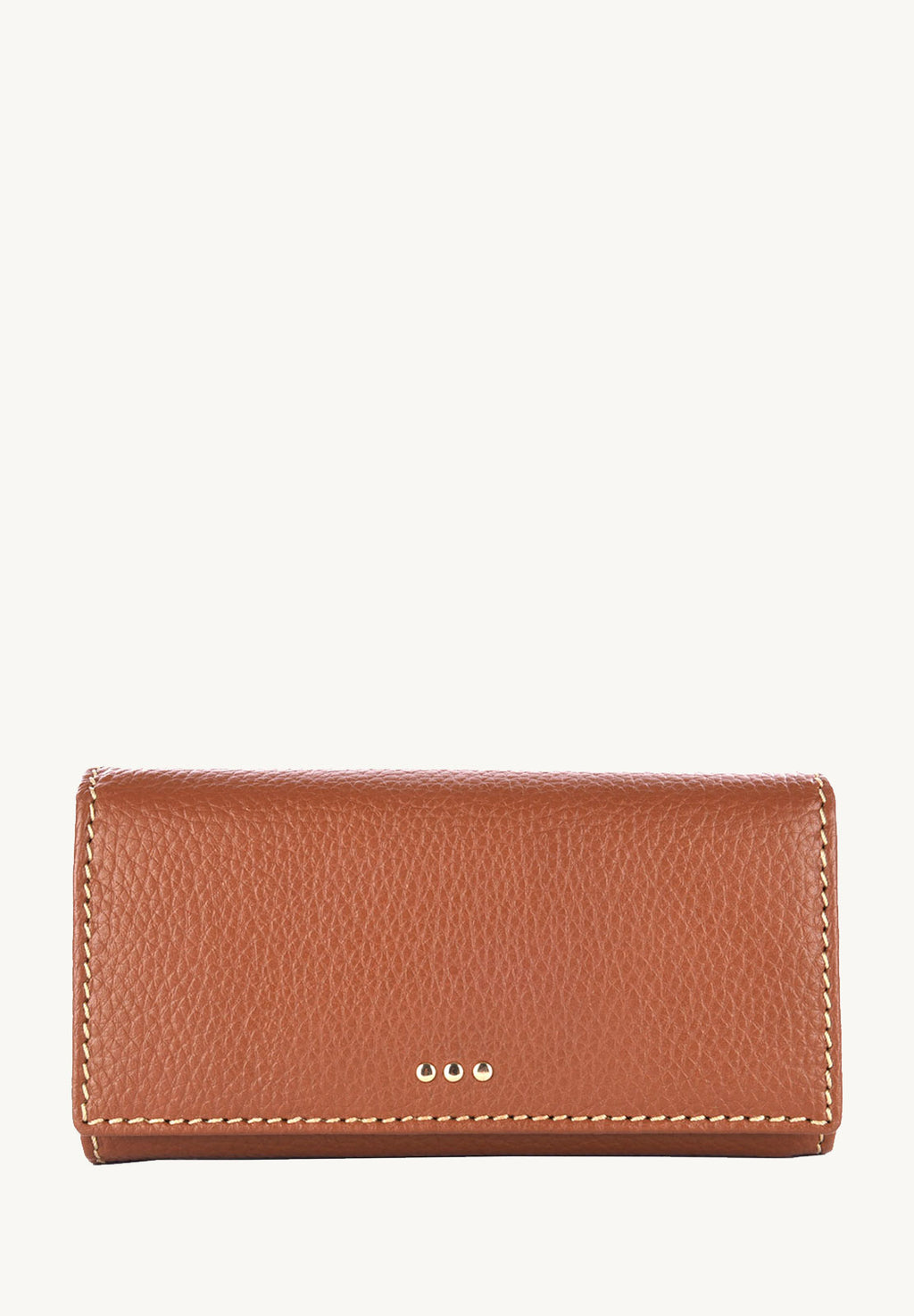 Flap wallet - Grained leather