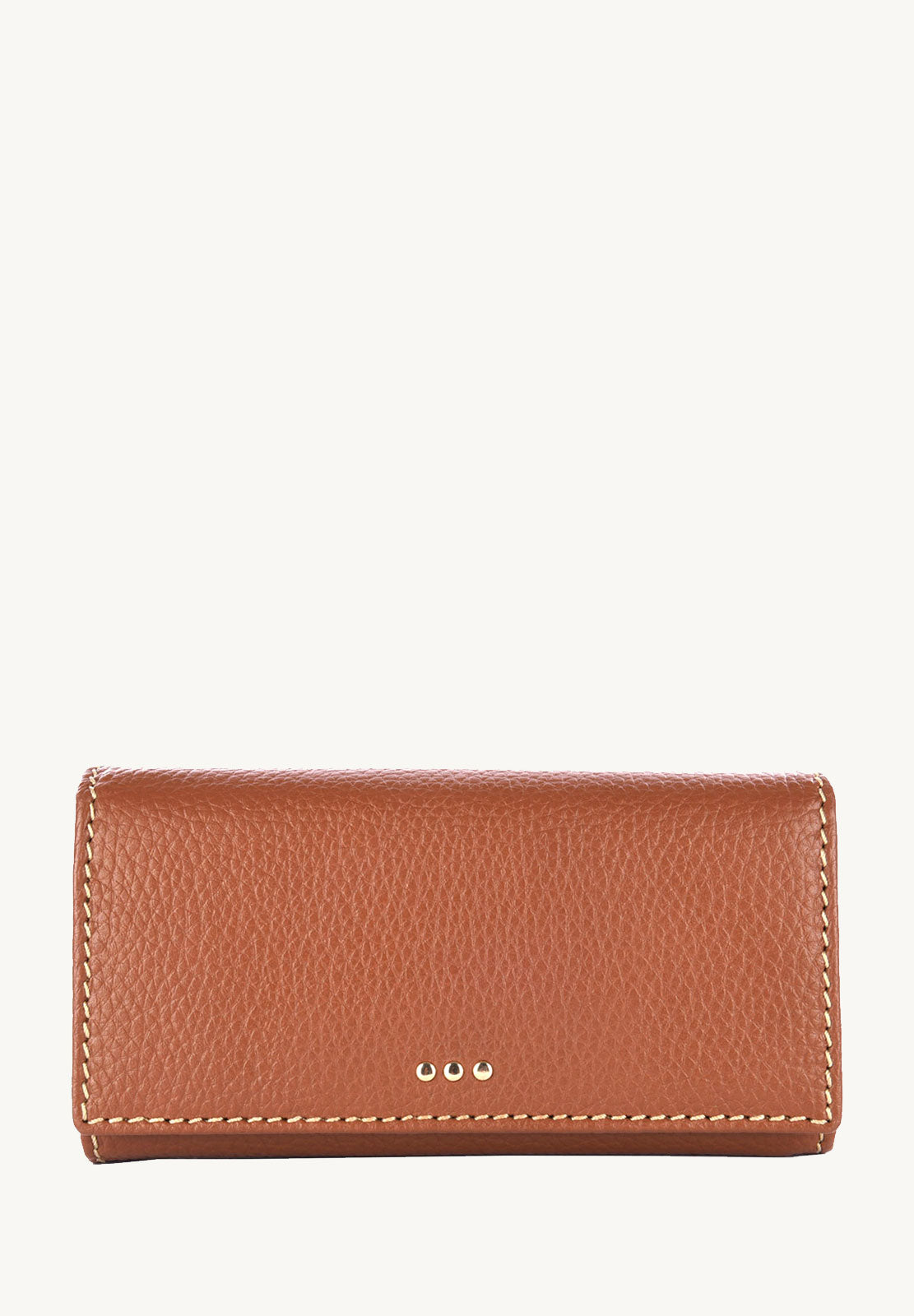 Flap wallet - Grained leather