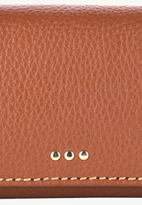Flap wallet - Grained leather