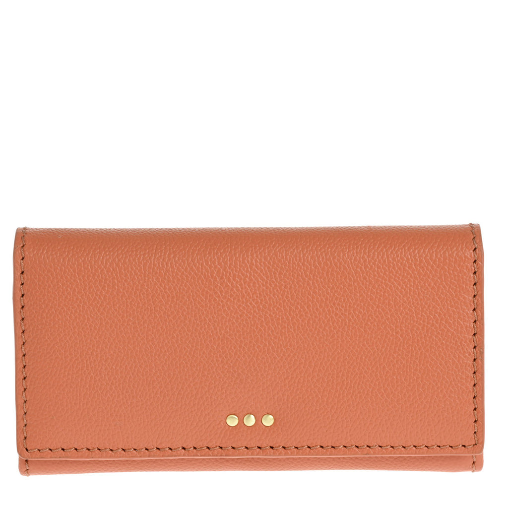 Flap wallet - Grained leather