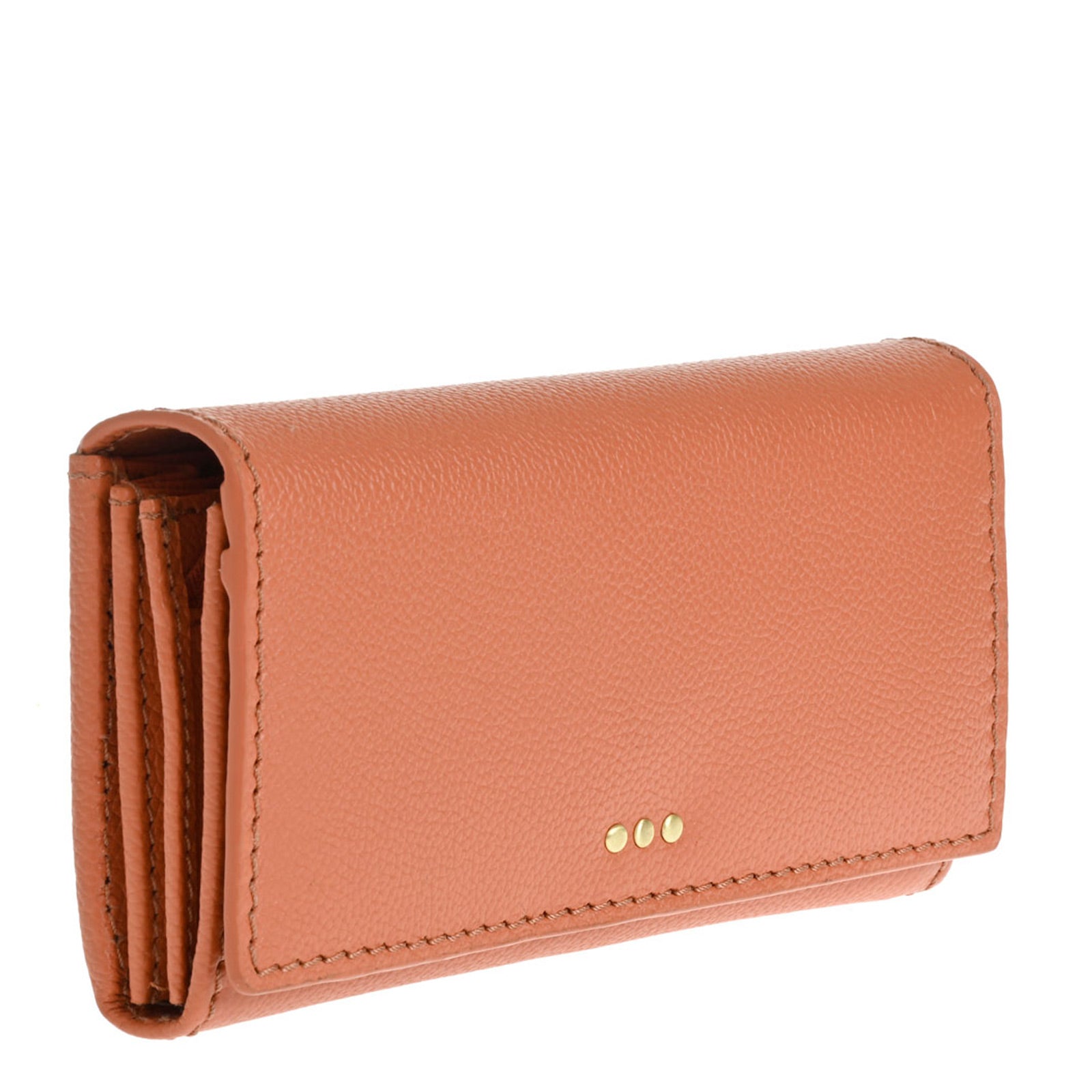 Flap wallet - Grained leather