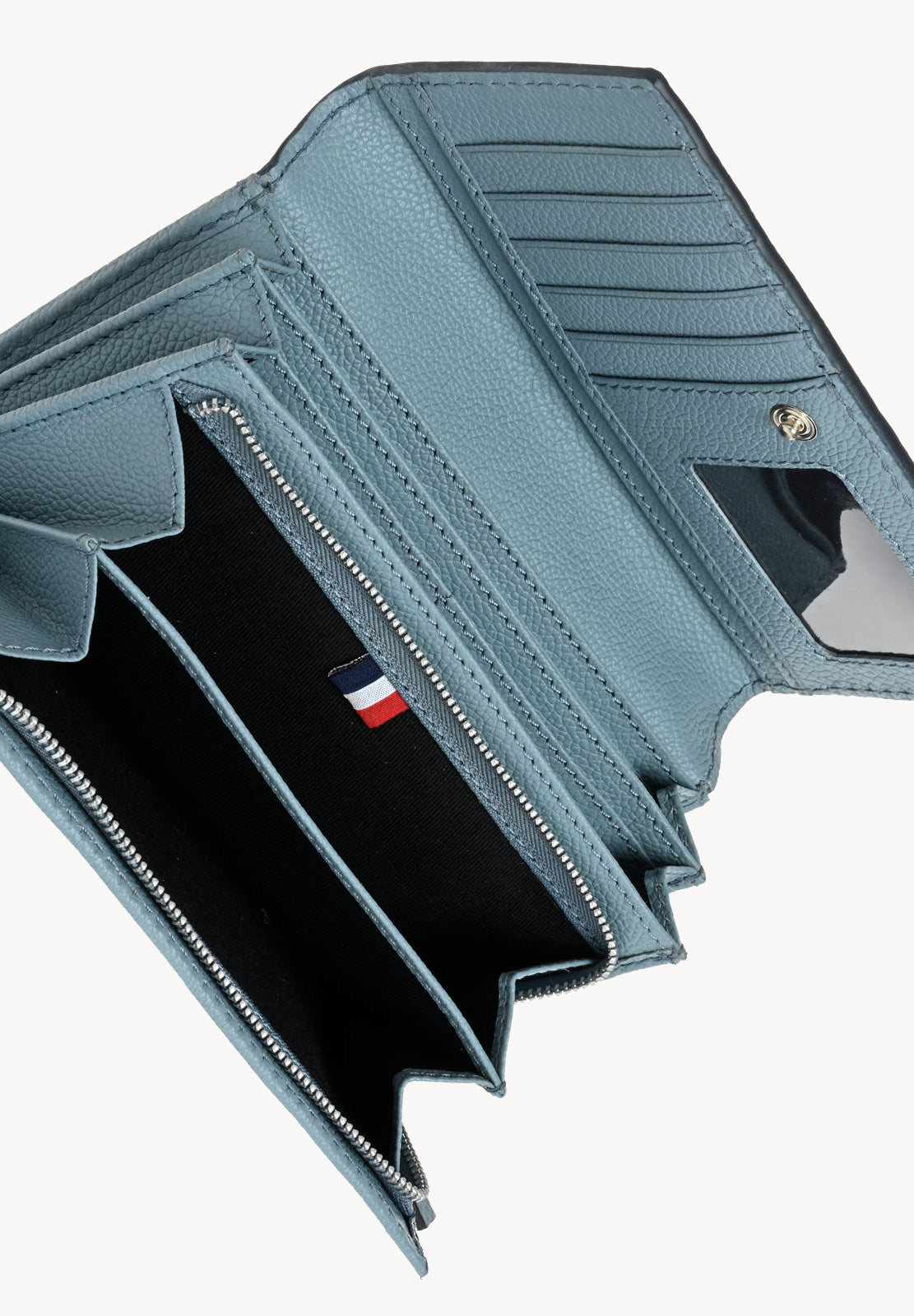 Flap wallet - Grained leather