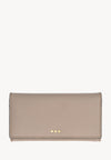Flap Wallet - Grained Leather Mastic