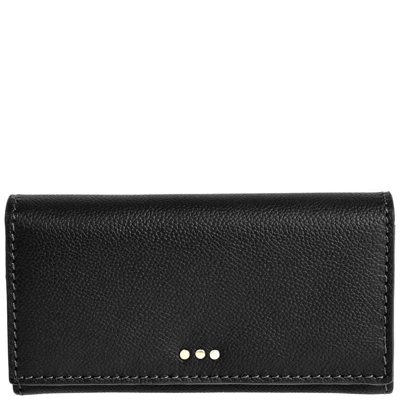 Flap wallet - Grained leather