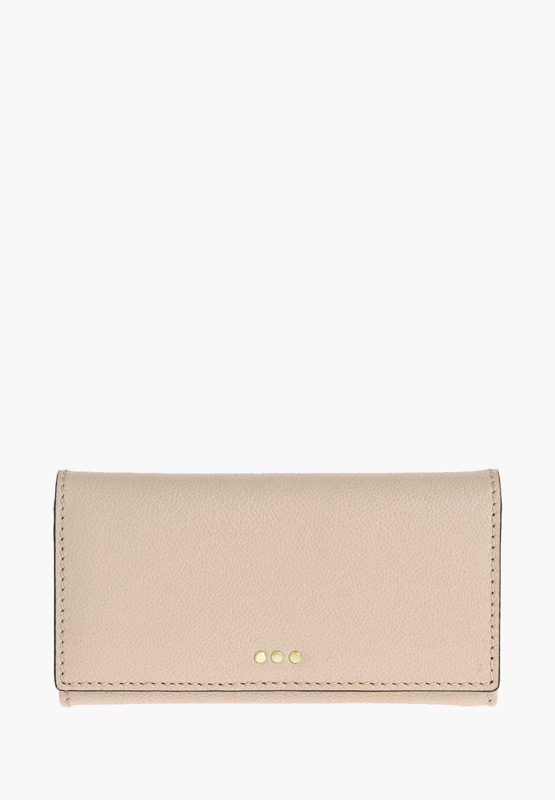 Flap wallet - Grained leather