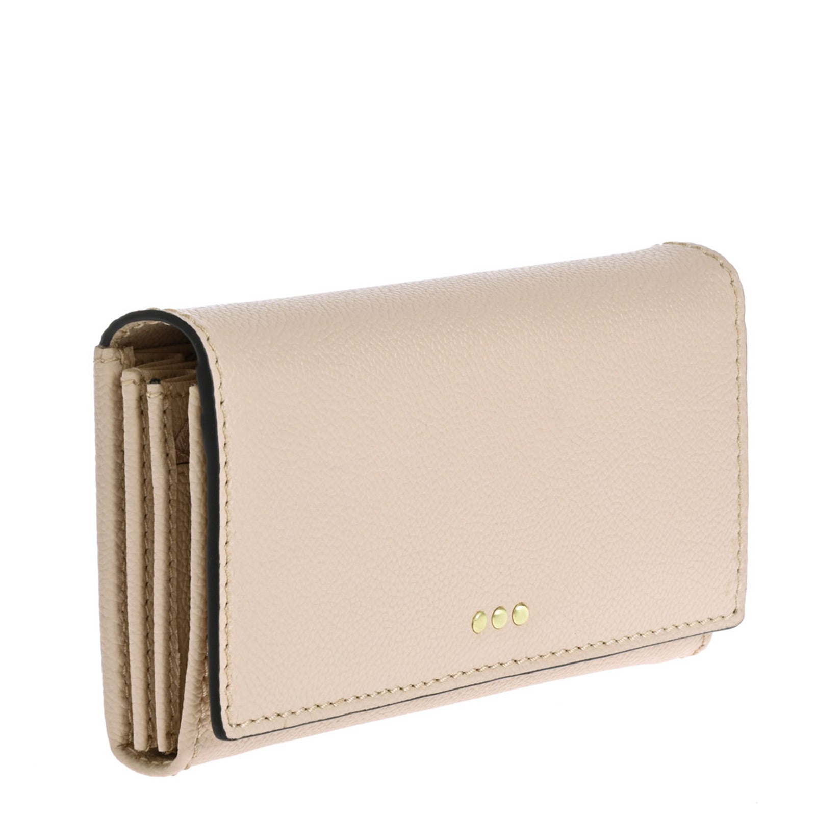 Flap wallet - Grained leather