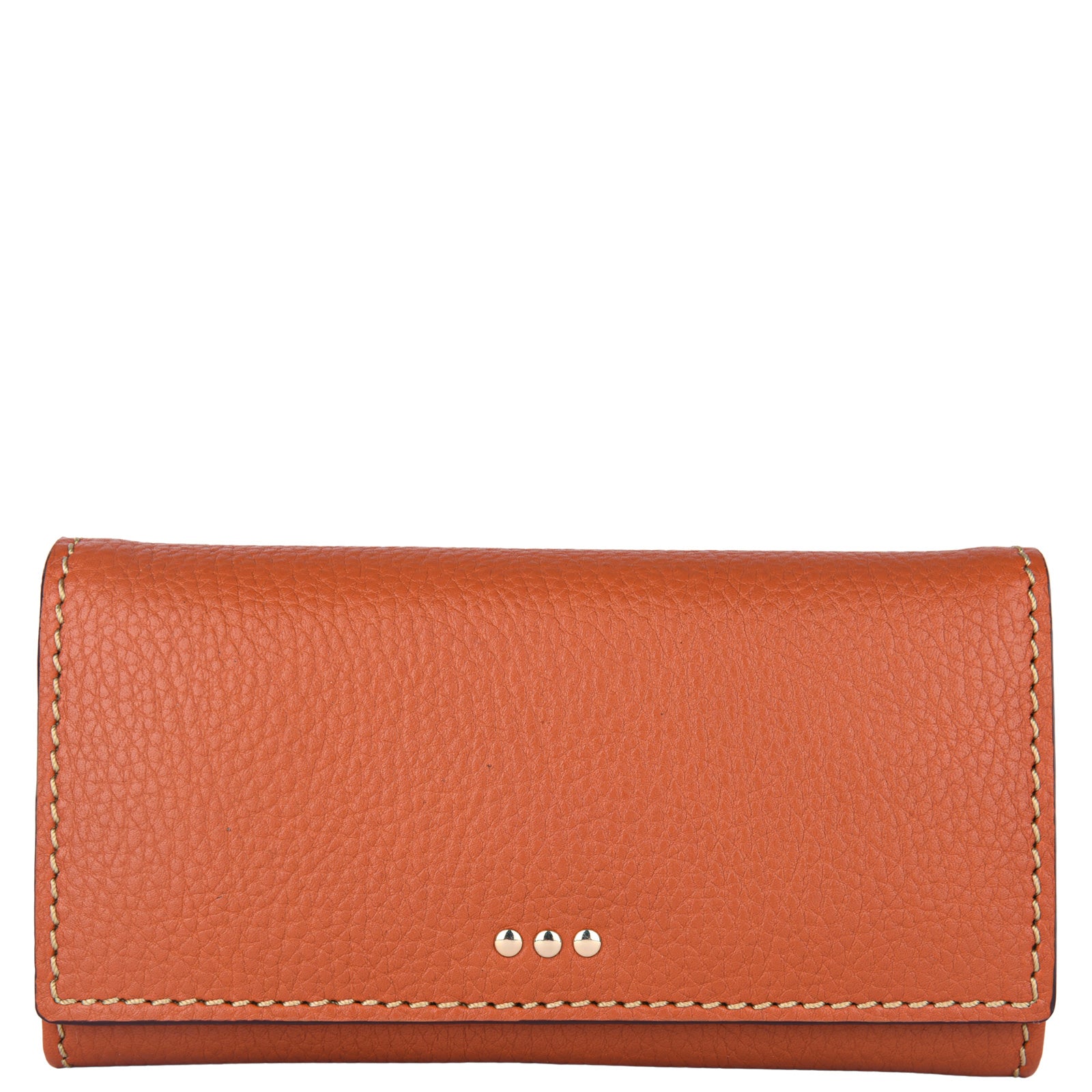 Flap wallet - Grained leather