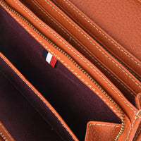 Flap wallet - Grained leather