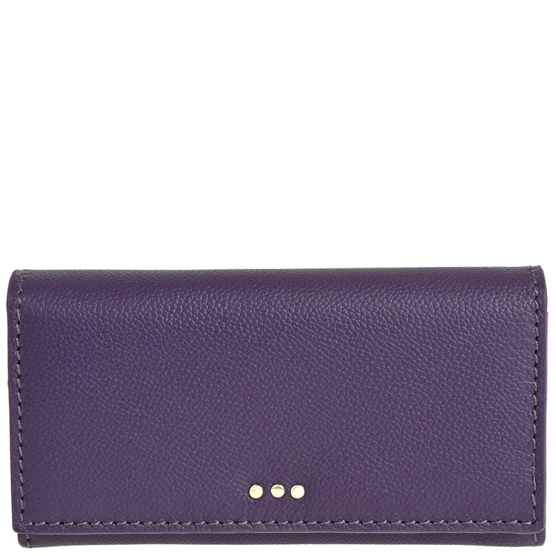 Flap wallet - Grained leather