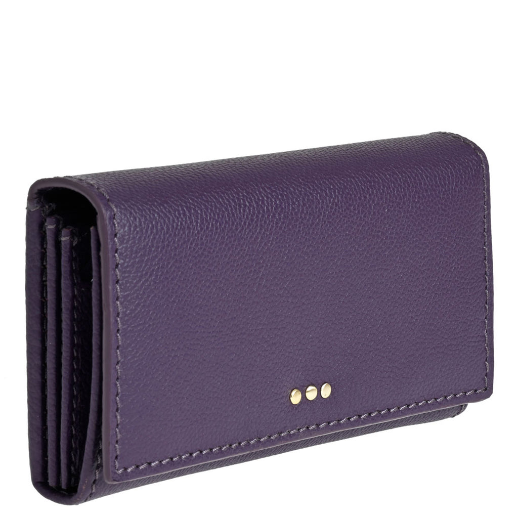 Flap wallet - Grained leather