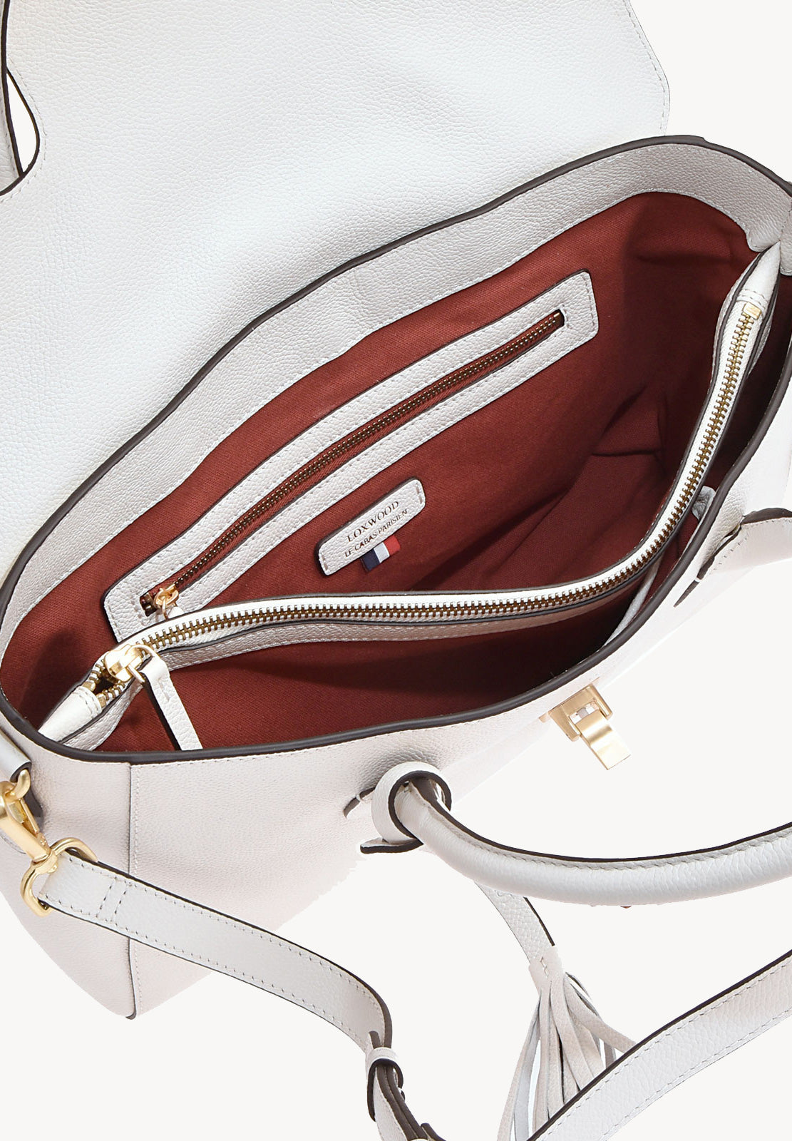 NEW BIBOU - Sac rabat en cuir grainé