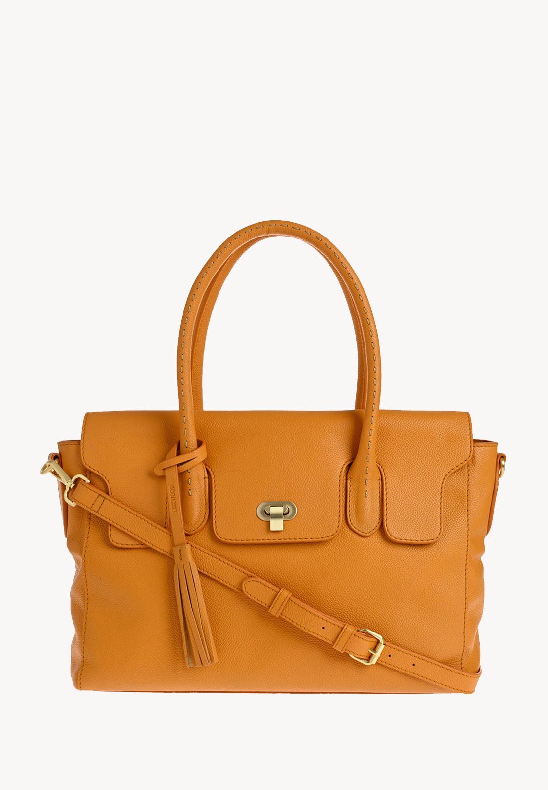 NEW BIBOU - Sac rabat en cuir grainé