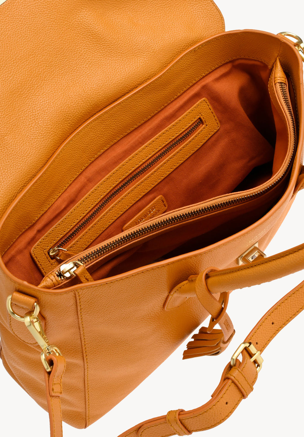 NEW BIBOU - Sac rabat en cuir grainé