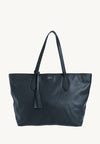 SHOPPER - Grained leather shoulder bag
