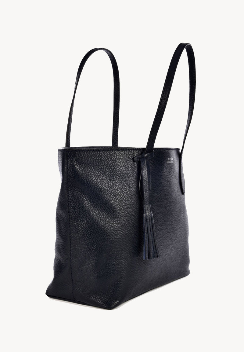 SHOPPER - Sac porté épaule en cuir grainé