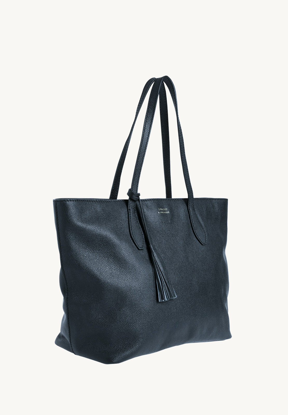 SHOPPER - Grained leather shoulder bag