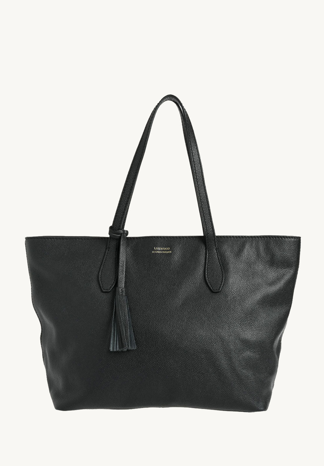 SHOPPER - Grained leather shoulder bag