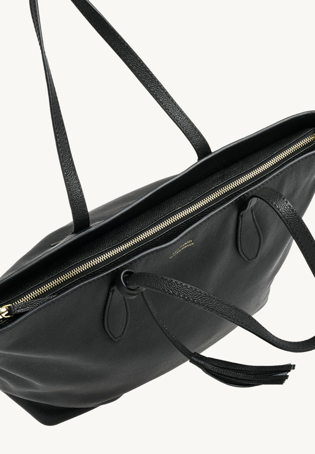SHOPPER - Grained leather shoulder bag
