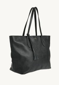 SHOPPER - Grained leather shoulder bag