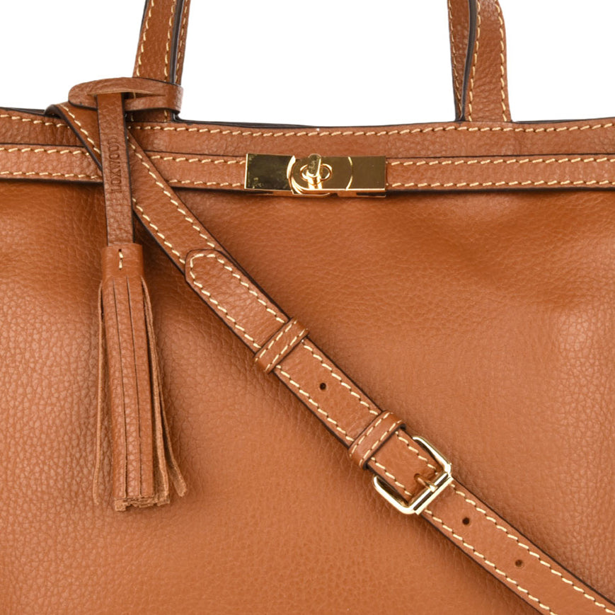 ARMANCE - Grained leather handbag