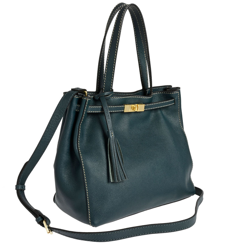 ARMANCE - Grained leather handbag