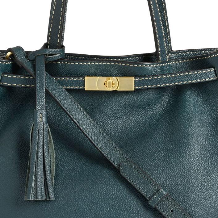 ARMANCE - Grained leather handbag