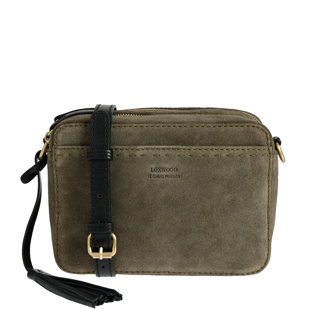 TYLER - Sac crossover en cuir velours