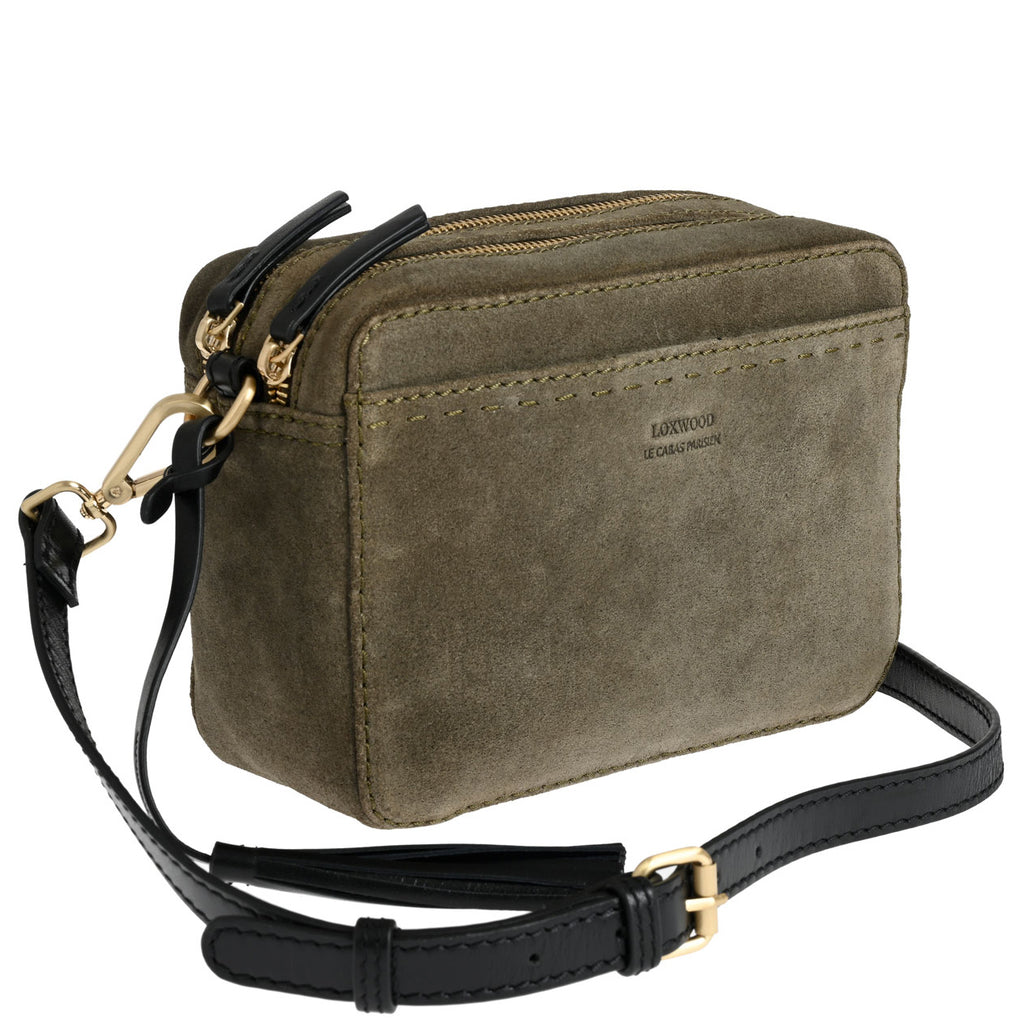 TYLER - Sac crossover en cuir velours