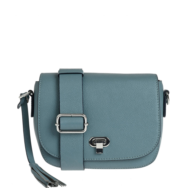 MARNIE - Grained leather messenger bag