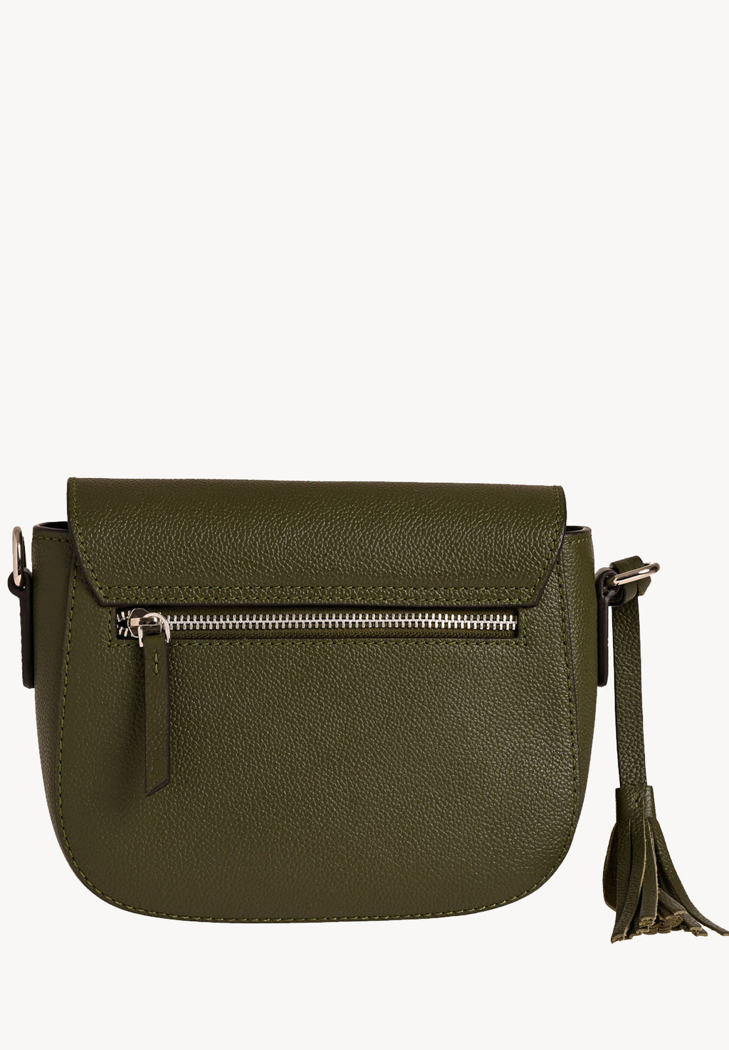 MARNIE - Grained leather messenger bag