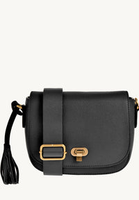 MARNIE - Grained leather messenger bag