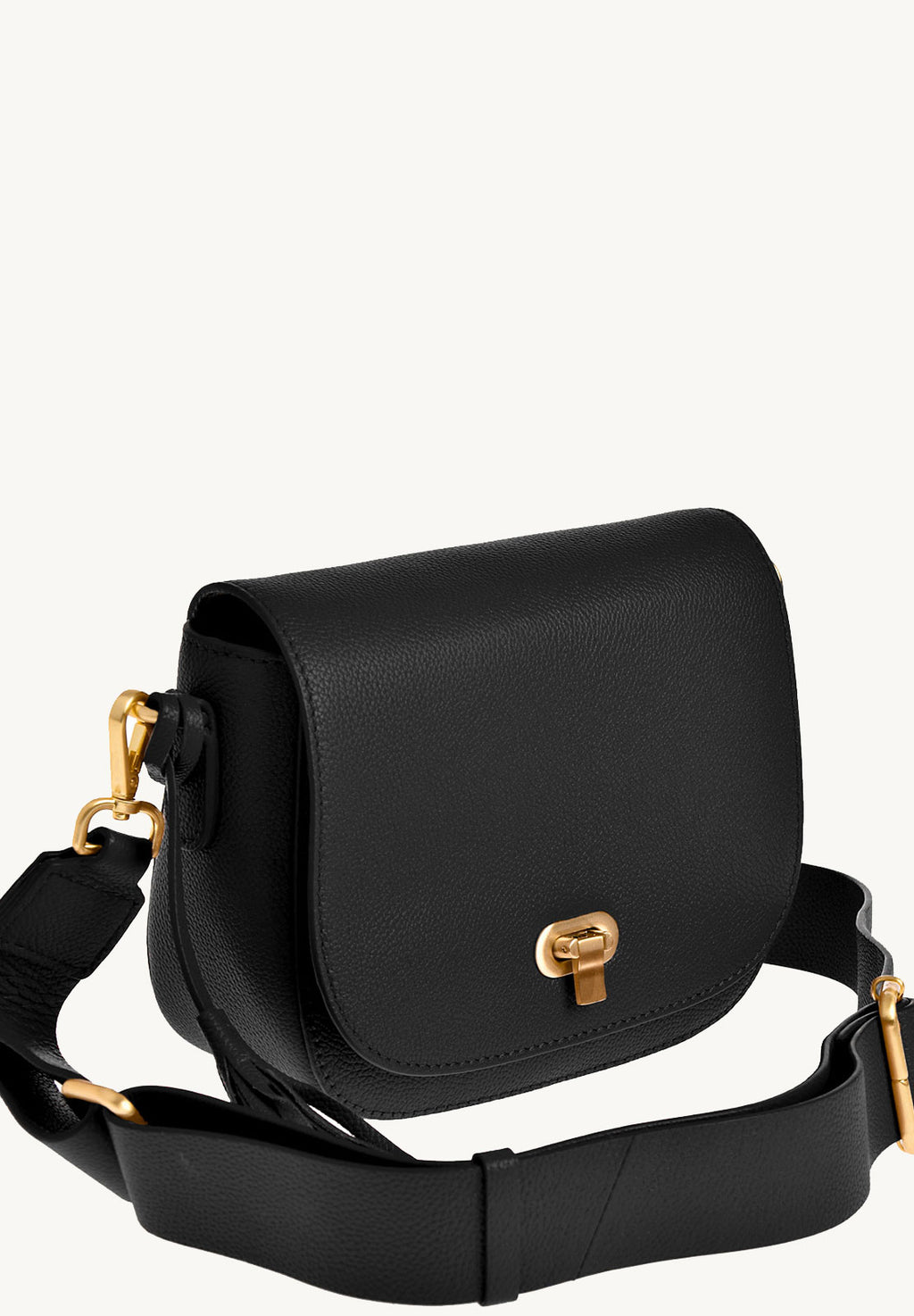 MARNIE - Grained leather messenger bag