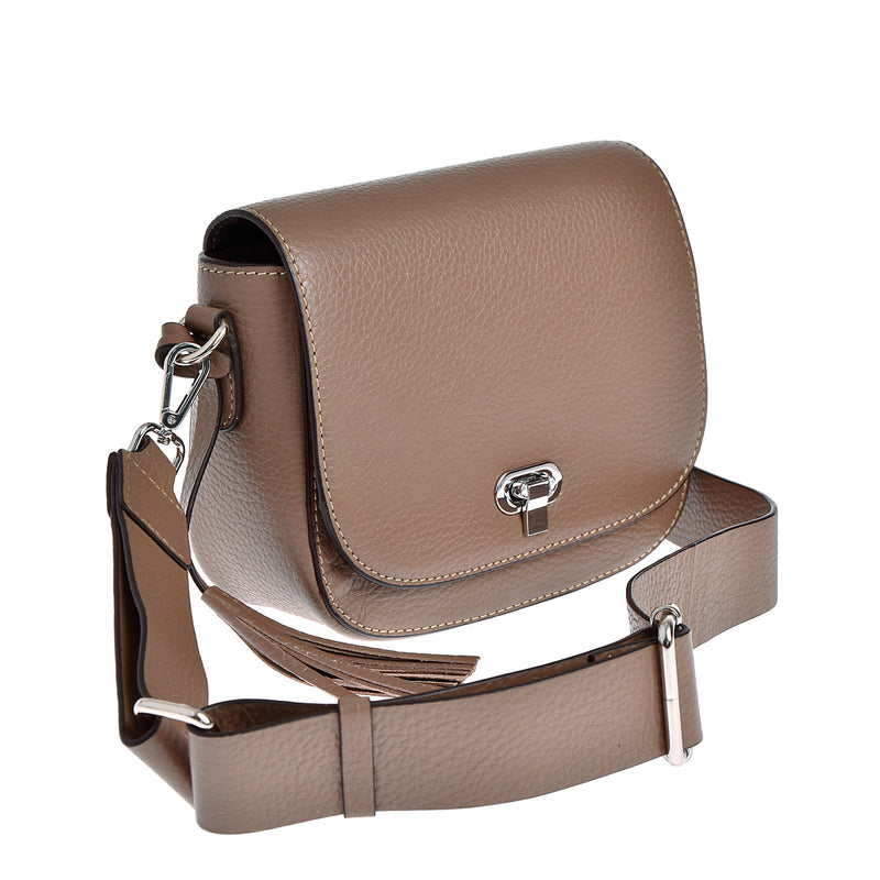 MARNIE - Sac besace en cuir grainé